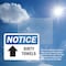 Signmission Dirty Towels (Up Arrow), 10 in W x Rectangle, Plastic OS-2PACK-NS-P-710-L-11045 - alternate 7